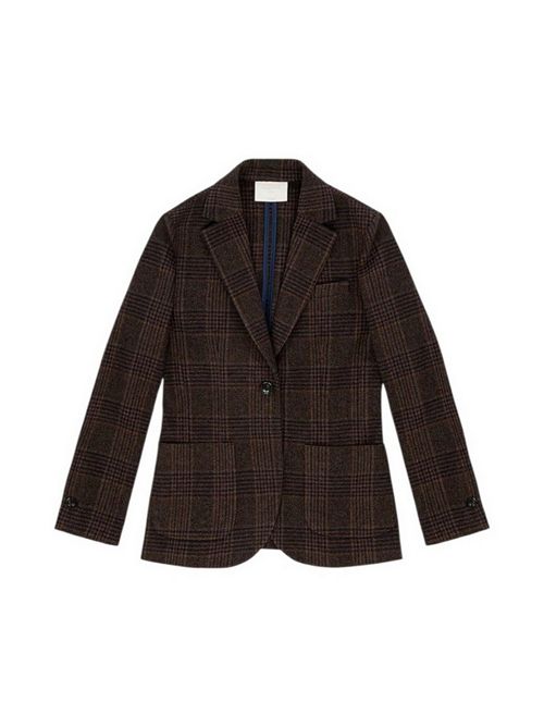 giacca donna principe di galles marrone e blu Circolo 1901 | FD3738001